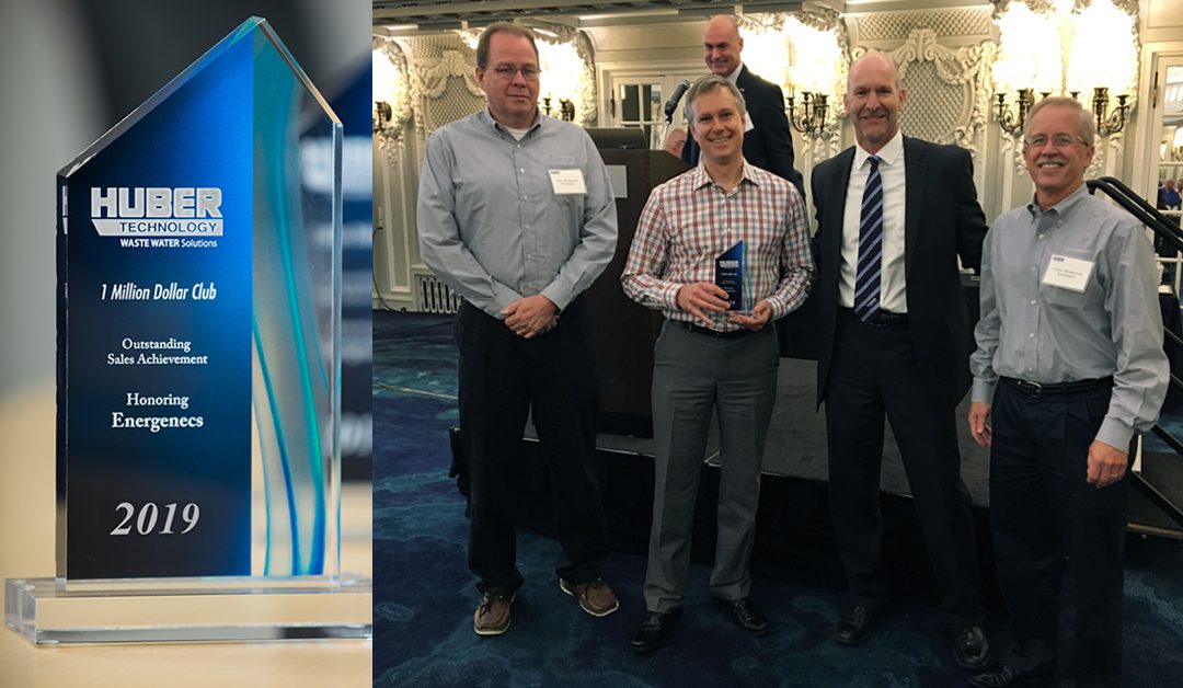 Energenecs Wins HUBER Sales Award at WEFTEC 2019